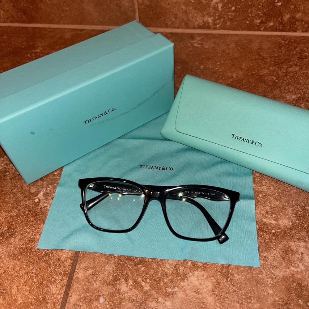Tiffany & Co. Black Frames with Signature Blue Accessories - Perscription